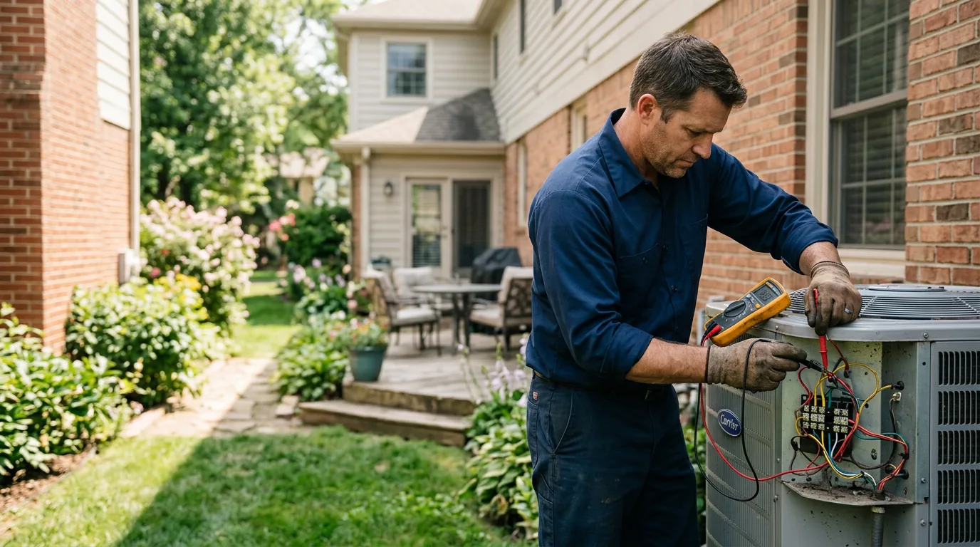 HVAC technician working near Pirtleville, AZ